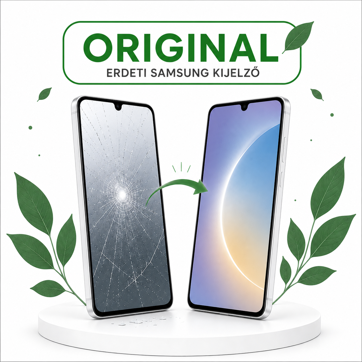 Samsung Galaxy A04s kijelző csere gyári alkatrésszel - 1 órán belül