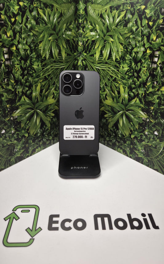 Apple iPhone 15 Pro Kártyafüggetlen 128 GB, 12 hó garancia