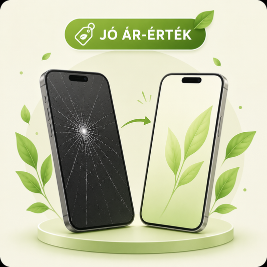 iPhone 15 kijelző csere utángyártott jó minőségű alkatrésszel - 1 órán belül
